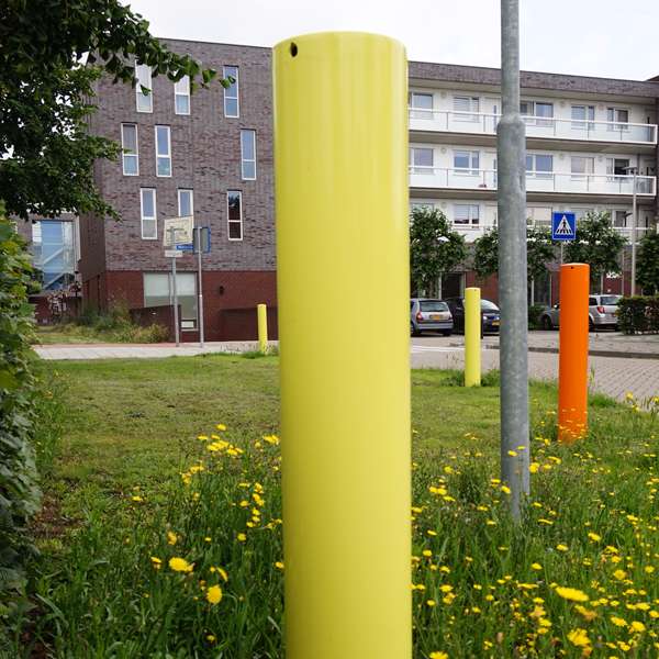 Verkehrsleiteinrichtungen | Absperrpfosten | FalcoRound Anti-Stoß Absperrpoller aus Stahl | image #6 |  