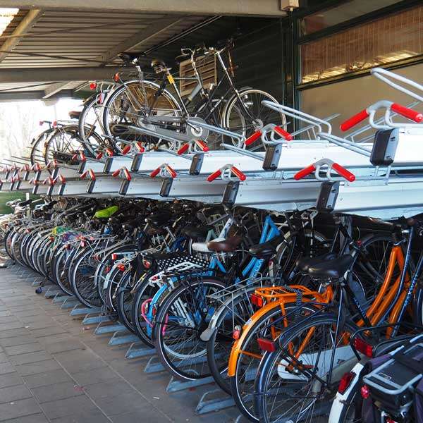 compact fietsparkeren etage fietsenrek FalcoLevel Premium+ FietsParKeur