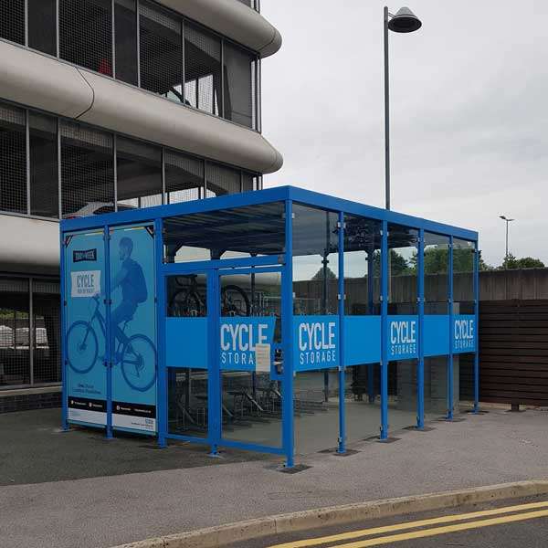 Überdachungen und Abstellräume | Fahrradüberdachung für Doppelstockparker | FalcoLok Cycle Hubs | image #8 |  