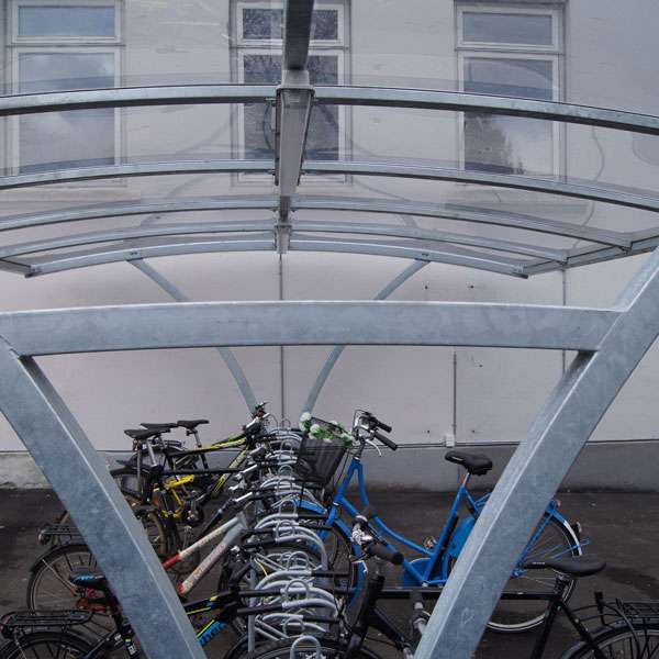 Überdachungen und Abstellräume | Fahrradüberdachungen | FalcoRail Low Fahrradüberdachung, doppelseitig | image #6 |  