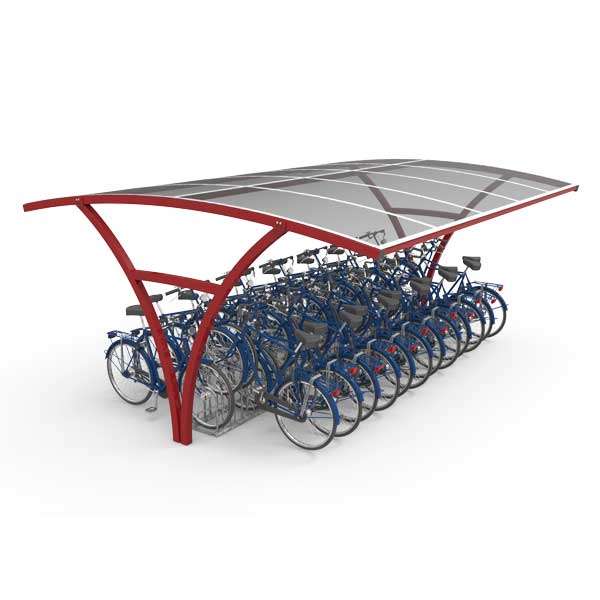 Überdachungen und Abstellräume | Fahrradüberdachungen | FalcoRail Low Fahrradüberdachung, doppelseitig Überdachungen und Abstellräume | Fahrradüberdachungen | FalcoRail Low Fahrradüberdachung, doppelseitig | image #1 |