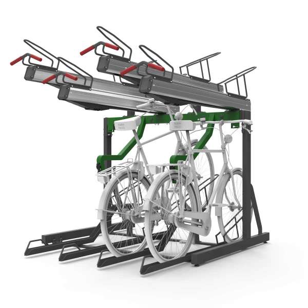 FalcoLevel Premium+ Doppelstockparker mit E-Bike Ladestation