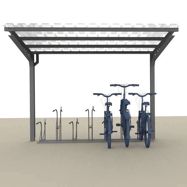 Überdachungen und Abstellräume | Fahrradüberdachungen | FalcoAndo Fahrradüberdachung, einseitig | image #5 |  