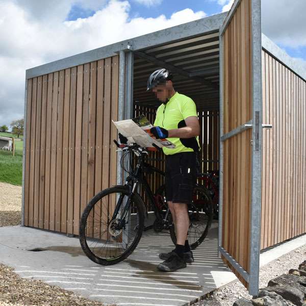 Überdachungen und Abstellräume | Fahrradüberdachungen | FalcoLok-300 Fahrradabstellraum | image #7 |  