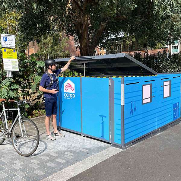 Überdachungen und Abstellräume | Abstellräume | FalcoCargobox Lastenfahrrad Garage | image #5 |  