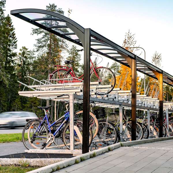 Fahrradparksysteme | Kompakt Fahrradparksysteme | FalcoLevel Eco Doppelstockparker | image #3 |  