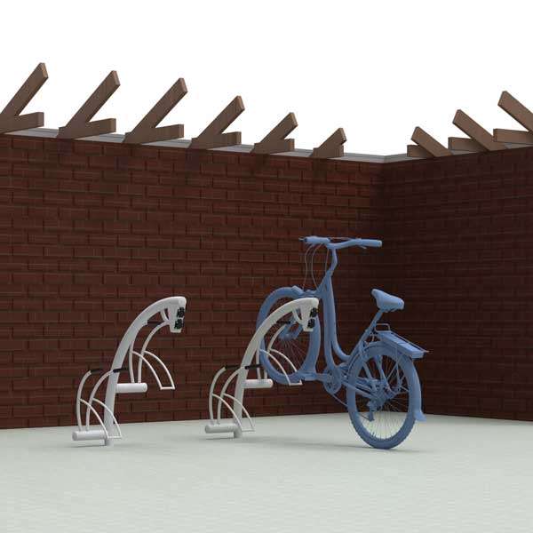 Fahrradparksysteme | Fahrradständer mit E-Bike Ladestation | FalcoIon Fahrradständer, Aufladestation für E-Bikes | image #7 |  