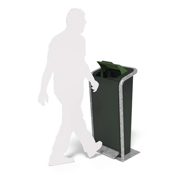 Stadtmobiliar | Abfallbehälter und Aschenbecher | FalcoJona Abfallbehälter, 70 Liter | image #10 |  