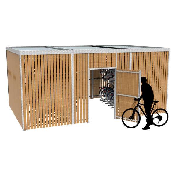 Überdachungen und Abstellräume | Fahrradüberdachung für Doppelstockparker | FalcoLok 600 Fahrradüberdachung für Doppelstockparker | image #1 |  