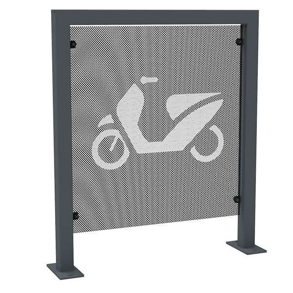 verkeersvoorziening scooter parkeerplek afzethek afzetpaneel afzetelement