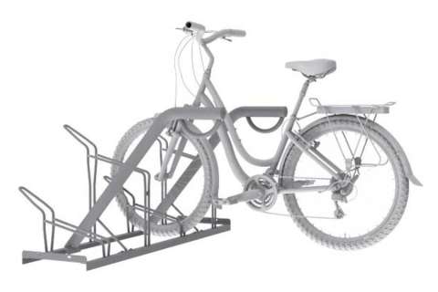 Fahrradständer mit Befestigungspfosten