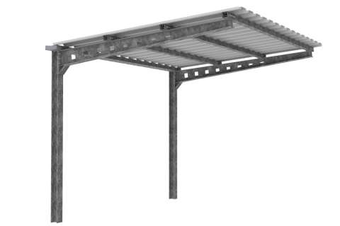 FalcoAndo einseitige Überdachung, Aluzink