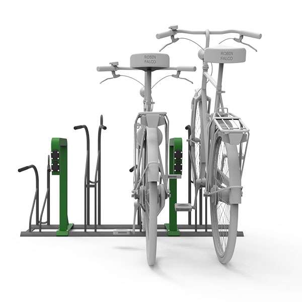 Fahrradparksysteme | Fahrradständer mit E-Bike Ladestation | Ideal 2.0 Fahrradständer mit E-Bike Ladestation | image #2 |  