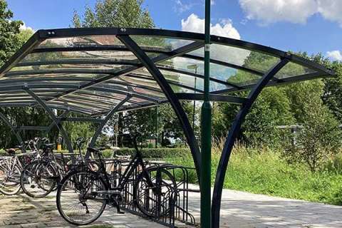 FalcoRail Fahrradüberdachungen für Bushaltestellen