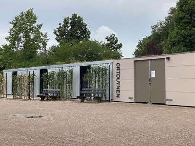 Modernes Fahrradpark- und Containerlagersystem für renovierten Apartmentkomplex in Den Bosch