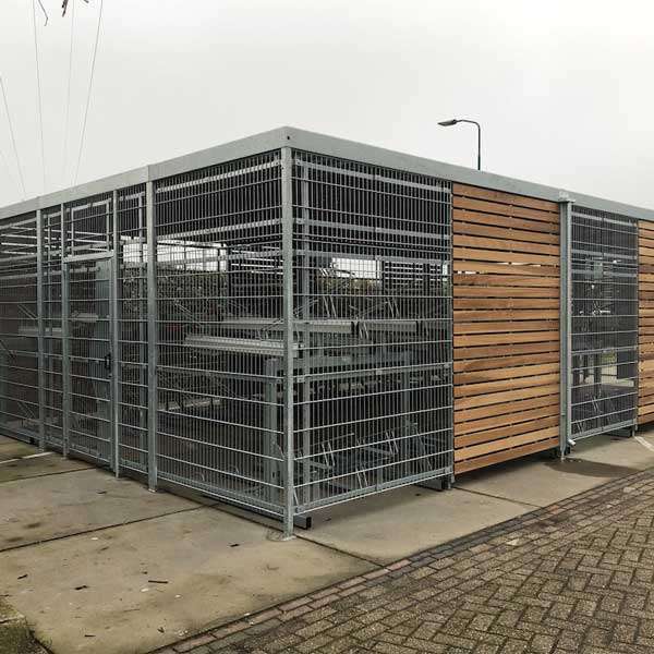 FalcoLok 600 Fahrradüberdachung für Doppelstockparker
