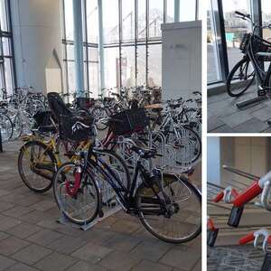Fahrradparkraum für U-Bahn-Station bei Rotterdam