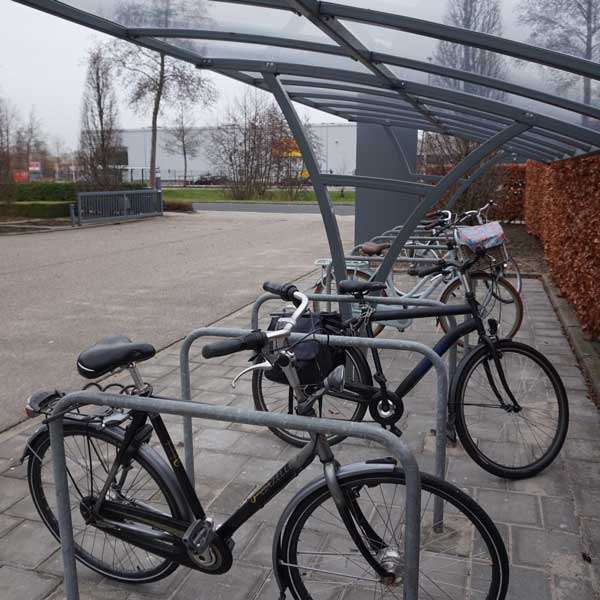 Fahrradüberdachung FalcoRail-Low für Alprokon