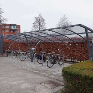 Fahrradüberdachung FalcoRail-Low für Alprokon
