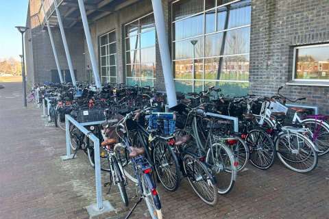 Fahrradparken und Begrünung am Haarlemmermeer Lyceum