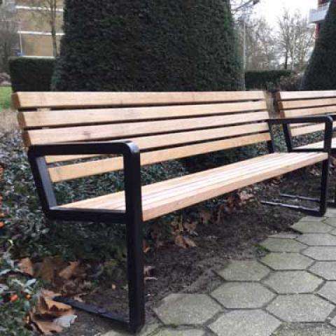 buitenbank zitbank parkbank straatmeuibliar fsc hout FalcoNine