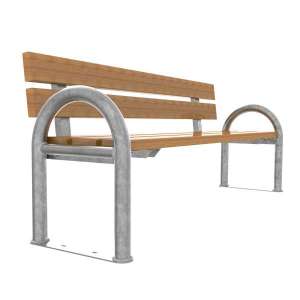Stadtmobiliar | Parkbänke | FalcoSwing  Parkbank mit Rückenlehne | image #1