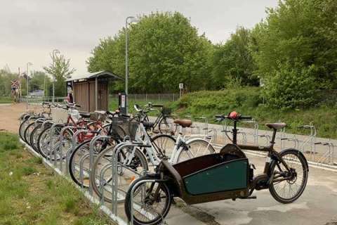 Fahrradständer für Bahnhof in Dänemark