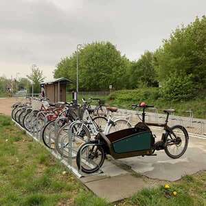 Fahrradständer für Bahnhof in Dänemark