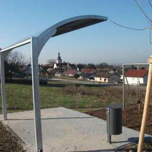Fahrradabstellüberdachung FalcoGamma-Hi in Nußloch
