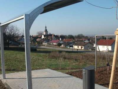 Fahrradabstellüberdachung FalcoGamma-Hi in Nußloch