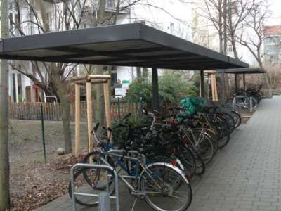 Überdachungen Falco Span aufgebaut in Berlin