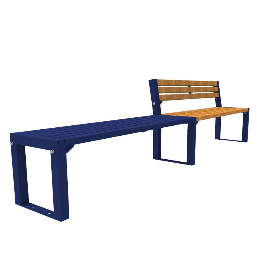 straatmeubilair buitenbank zitbank parkbank hout staal