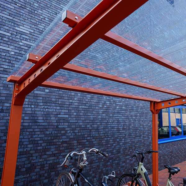 FalcoAndo Fahrradüberdachung, doppelseitig
