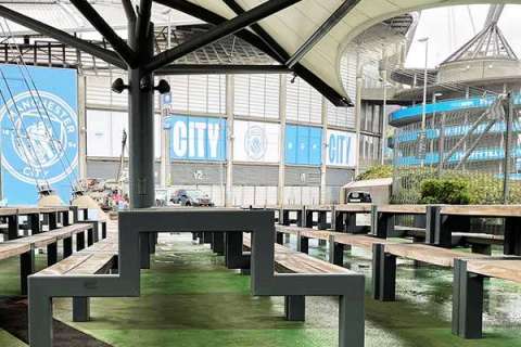 Picknicktische für den FC Manchester City