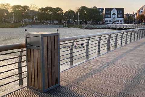 Nachhaltige Stadtmöblierung für die neue Mittelbrücke in Wyk auf Föhr