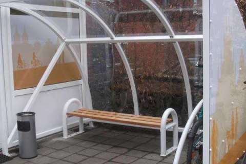 Überdachung Fahrradpaken