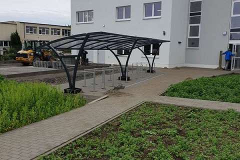 103159 Fahrradparken Fahrradunterstand Projekt Dresden