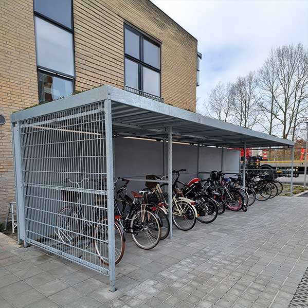 Intelligente und stilvolle Fahrradparklösung für dänischen Appartementkomplex