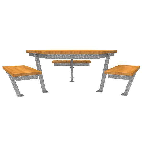 straatmeubilair picknickset rolstoelvriendelijk