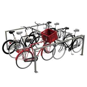 Fahrradparksysteme | Fahrradanlehnbügel | FalcoGrid doppelseitige Fahrradstellplatz Abgrenzung | image #1