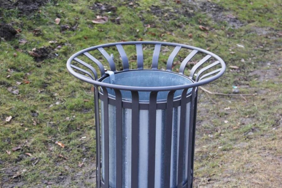 Falco Abfallbehälter für den Außenbereich Schalke 04