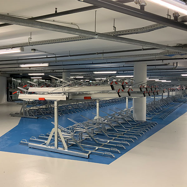 Kompaktes Fahrradparken in Amsterdam: Neuer Fahrradparkkomplex für Booking.com