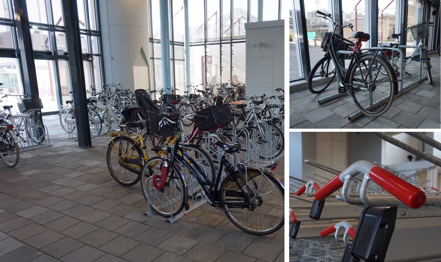 Fahrradparkraum für U-Bahn-Station bei Rotterdam