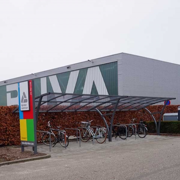 Fahrradüberdachung FalcoRail-Low für Alprokon