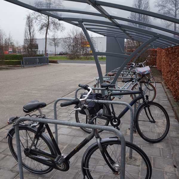 Fahrradüberdachung FalcoRail-Low für Alprokon