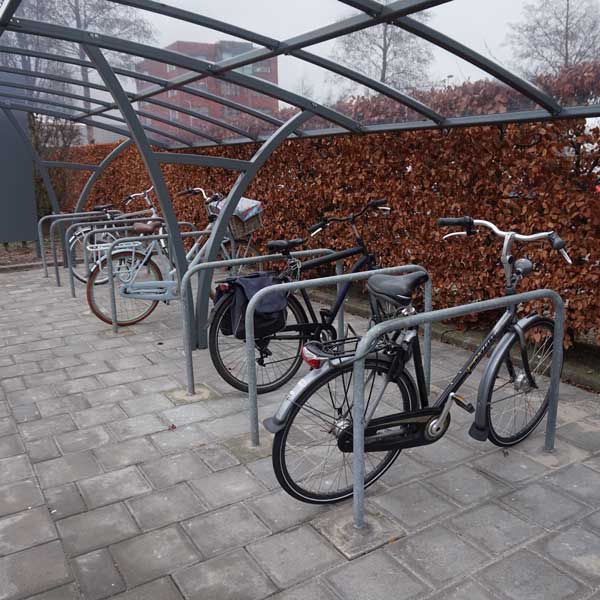 Fahrradüberdachung FalcoRail-Low für Alprokon