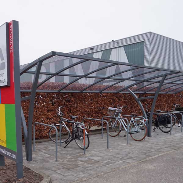 Fahrradüberdachung FalcoRail-Low für Alprokon