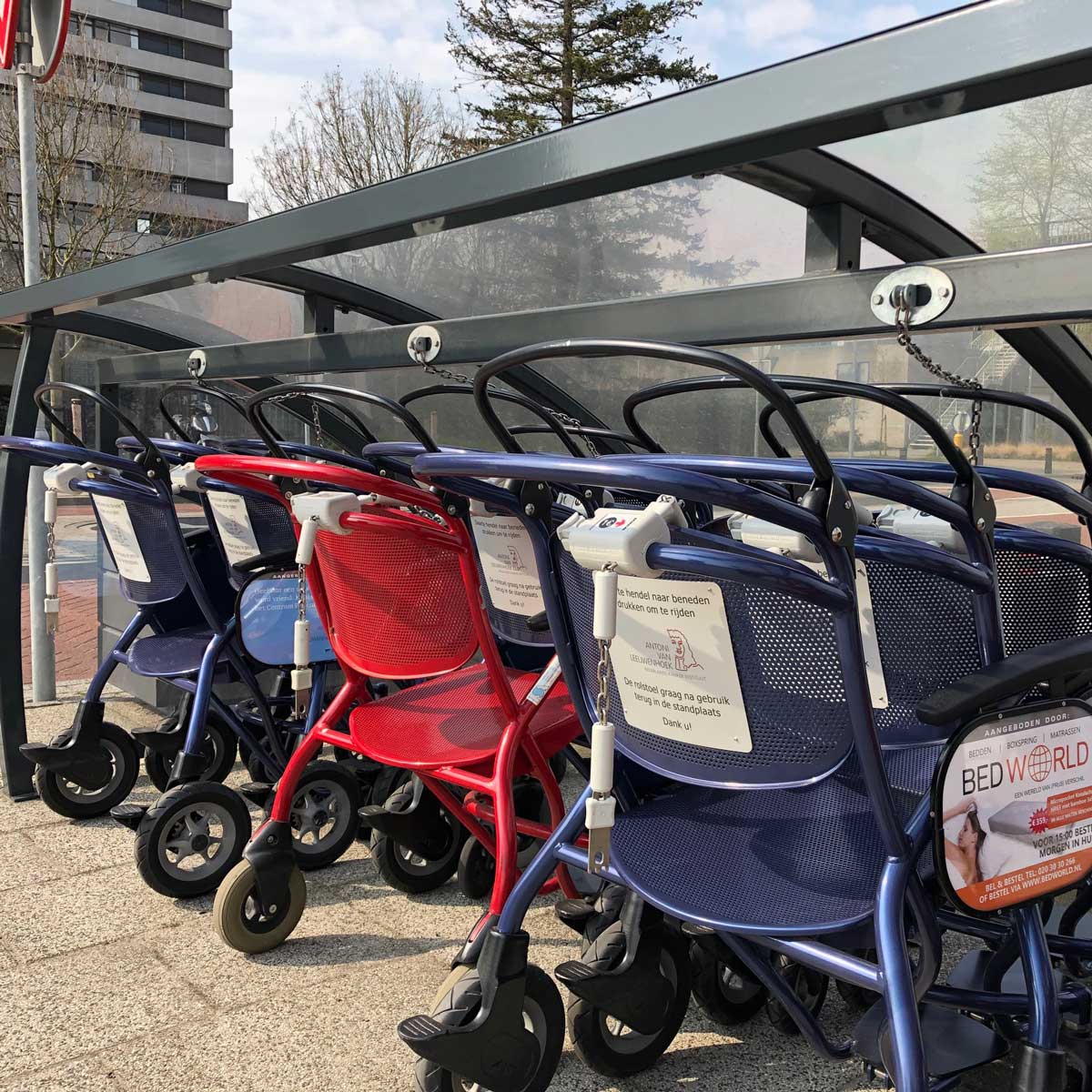 Rollstuhlunterstand für Krankenhaus in Amsterdam