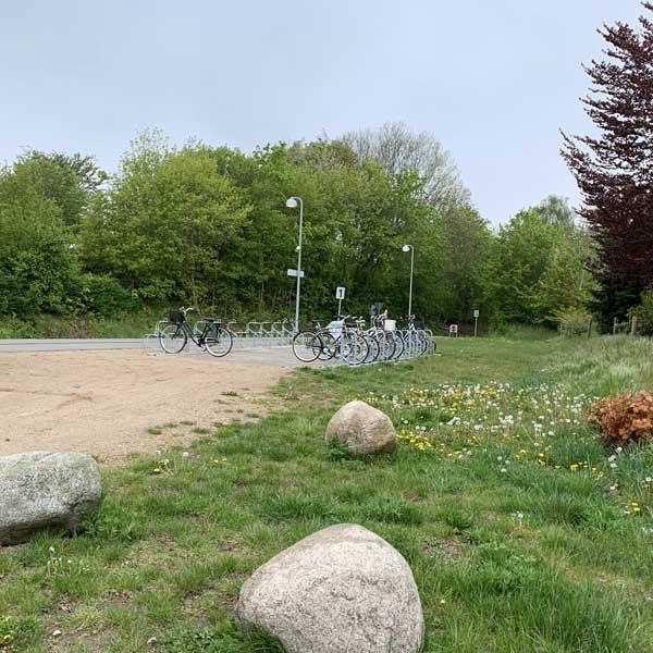 Fahrradständer für Bahnhof in Dänemark
