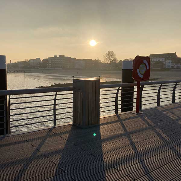 Nachhaltige Stadtmöblierung für die neue Mittelbrücke in Wyk auf Föhr